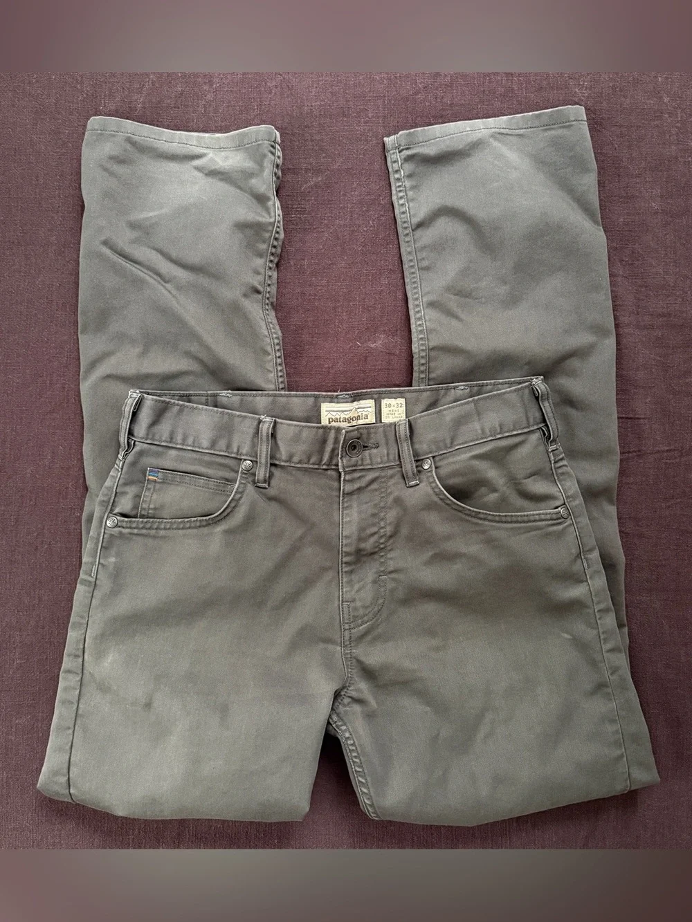 Patagonia Iron Clad Organic Cotton Pants Mens 30x32 Gray Straight Workwear Outdo